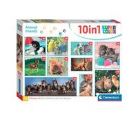 Puzzle - CLEMENTONI - Clementoni leg puzzel super color 10in1 - Multicolore - 10 puzzles - Animaux