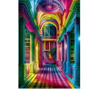 Clementoni – Puzzle pour adultes 1000 pièces Colorboom Athenaeum Compact Box Fabriqué en Italie