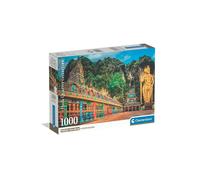 Puzzle CLEMENTONI Compact 1000 pièces Painted Batu Caves 70 x 50 cm Coffret fermé avec poster