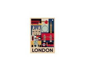 Puzzle Clementoni Compact Style in the City London 1000 pièces 70 x 50 cm avec poster Multicolore