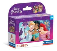Puzzle - CLEMENTONI - Disney Princess - 6 Cubes - 2-4 ans - Matériaux 100% recyclés
