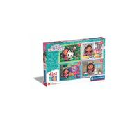 Puzzle - CLEMENTONI - Gabby s Dollhouse - 4 en 1 - Moins de 100 pièces - Pour enfants à partir de 3 ans