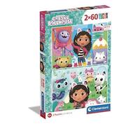 Puzzle - CLEMENTONI - Gabby's Dollhouse - 2x60 pièces - Pour enfants à partir de 4 ans - Écologique