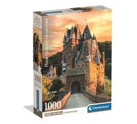 Puzzle Clementoni Golden Hour at Eltz Castle 1000 pièces Compact avec poster Multicolore