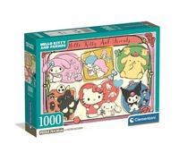 Puzzle Clementoni Hello Kitty 1000 pièces, poster inclus, 70 x 50 cm, boîte compacte