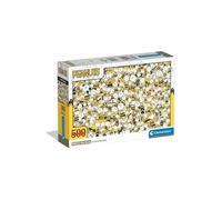 Puzzle Clementoni Impossible Snoopy 500 pièces compact Peanuts Noir et jaune