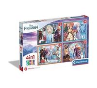 Puzzle - CLEMENTONI - La Reine des Neiges - 4 puzzles progressifs - 12 à 24 pièces - Multicolore