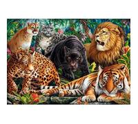 Puzzle - CLEMENTONI - Les Chats Sauvages - 500 pièces - Poster Inclus - Multicolore