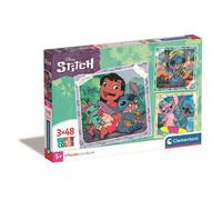 Puzzle - Clementoni - Lilo et Stitch - 3x48 pièces - Multicolore - Dès 5 ans