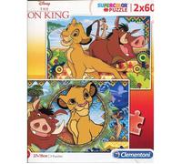 Puzzle - CLEMENTONI - Lion King - 2x60 pièces - Disney - Dessins animés et BD