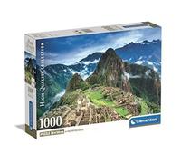 Clementoni | Puzzle Machu Picchu pour Adultes 10 Ans+ | 1000 Pièces | Format 70 x 50 cm | Poster Inclus | Représentation Panoramique d’Un Site Inca | Activité Apaisante, Observation et Concentration