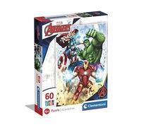 Puzzle - CLEMENTONI - Marvel Avengers SuperColor - 60 pièces - Enfants 5 ans et plus - Multicolore