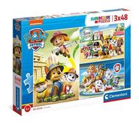 Clementoni - 25262 - Supercolor - Pat'Patrouille - 3 x 48 Pièces - Puzzles du Dessin Animé - Jeu de Création et Logique pour Enfants à partir de 5 Ans et Plus -