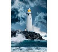 Puzzle - CLEMENTONI - Phare dans la tempête - 1000 pièces - 70 x 50 cm - Multicolore