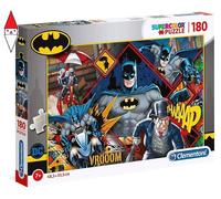 Clementoni Puzzle Batman 180 pièces Supercolor - 7 ans+ - 48,5×33,5 cm - Univers DC Comics