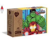Clementoni Puzzle 25257 Marvel Super Hero Adventures 3x48 pièces 100% matériaux recyclés dès 4 ans