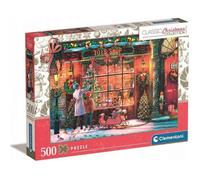 Clementoni Puzzle L'Ancien Magasin de Noël 500 pièces – Qualité – Dès 14 ans – Fabriqué en Italie
