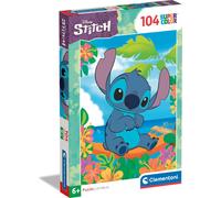 Puzzle - CLEMENTONI - Stitch - 104 pièces - Dessins animés et BD - Enfants
