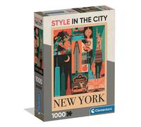 Puzzle Clementoni Style in the City New York 1000 pièces poster inclus Orange