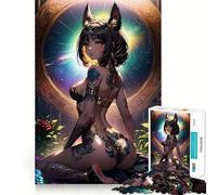 Puzzle Cléopâtre Galaxie Nue 1000 Pièces Cadeau pour Adultes Amélioration de la Mémoire Loisirs Décoration Murale aux Découpes Précises (38x52cm)