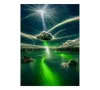 Puzzle Cloud Lake Light, 1000 Pcs Jeu D'intérieur Adulte | 38x26cm Carton, Exercice Cérébral, Ajustement Précis, Amateurs D'art, Réduction Du Stress