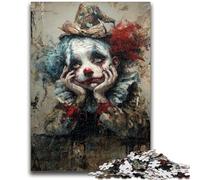 Puzzle Clown Fantastique 1000 pièces pour Adultes et Adolescents, Difficile à réaliser mais Amusant et Humoristique, Cadeau d'anniversaire, Cadeaux, décoration Murale 50x75cm