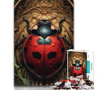 Puzzle Coccinelle à Sept Points 1000 pièces pour Adolescents, Assemblage de Motifs Amusant à la Maison, Cadeau d'anniversaire, Cadeau de Voyage (50x75cm)