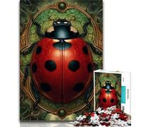 Puzzle Coccinelle à Sept Points 1000 pièces pour Adultes, Jeux d'activités familiales stimulants, Jouet de Bricolage pour décoration Murale (38x26cm)