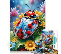 Puzzle Coccinelle Mythique pour Adultes 1000 Pièces Jeu de logique et de Stimulation Cognitive Soulagement de l'anxiété Découpe précise Cadeau élégant (38x52cm)