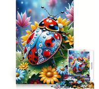 Puzzle Coccinelle Mythique pour Adultes 1000 Pièces Jeu de logique et de Stimulation Cognitive Soulagement de l'anxiété Découpe précise Cadeau élégant (38x52cm)
