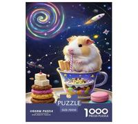 Puzzle Cochon d’Inde avec 1000 Pièces pour Adultes,Thématique Spatiale Un Jeu De Dexérité Très Difficile Puzzle ÉduChatif Aux Défis 70x50cm/1000pcs
