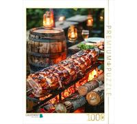 Puzzle · Cochon de Lait rôti à la Broche | 1000 pièces · Format assemblé 64 × 48 cm · CALVENDO Puzzle