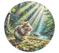 Puzzle Cochon d'Inde 1000 Pièces en Carton pour Adultes Enfants Jeu D'Intelligence Casse-tête Forêt Cochon d'Inde Cadeau Adulte Décoration Intérieure 1000pcs (67.5x67.5cm)