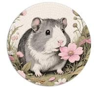 Puzzle Cochon d'Inde 1000 Pièces en Carton pour Adultes Jeu D’activité Intérieure Puzzles Cochon d'Inde Fleurs Cadeau Anniversaire Home Decor 1000pcs (67.5x67.5cm)