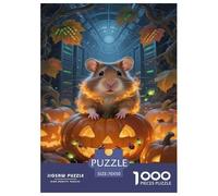 Puzzle Cochon d'Inde 1000 Pieces pour Adultes,Citrouilles sculptées Un Jeu De Dexérité Très Difficile Puzzle Éducatif Et Stimulant l'art De La Décoration Moderne 70x50cm/1000pcs