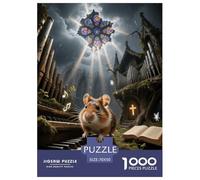 Puzzle Cochon d'Inde 1000 Pièces pour Adultes Et Enfants, Jeu Éducatif, Casse-tête Église, DéCoration, Cadeau Famille 70x50cm/1000pcs