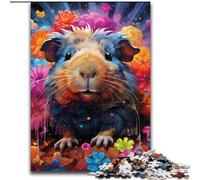 Puzzle Cochon d'Inde 1000 pièces pour Adultes, idéal pour la décoration de la Maison et du Bureau, Les fêtes, Les Anniversaires et Les Cadeaux de Vacances (Taille 38x26cm)