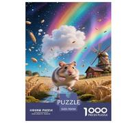 Puzzle Cochon d'Inde 1000 Pieces pour Adultes,Paysage Rural Un Jeu De Dexérité Très Difficile Puzzle Jeu Éducatif avec des Défis 70x50cm/1000pcs