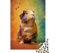 Puzzle Cochon d'Inde 1000 pièces Puzzles en Bois pour Adultes et Famille 1000 pièces (75 x 50 cm)