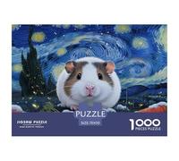 Puzzle Cochon d'Inde De 1000 Pièces pour Adultes,Champ de Carottes étoilé Un Jeu De Dexérité Très Difficile Puzzle Jeu Éducatif l'art De La Décoration Moderne 70x50cm/1000pcs