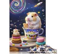 Puzzle Cochon d'Inde, décoration d'intérieur Unique, Puzzle en Carton 100% recyclé, Cadeau pour Enfants et Adultes, 1 000 pièces (75 x 50 cm)