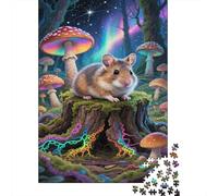 Puzzle Cochon d'Inde Qui Compte 1000 Pièces pour Adultes,Forêt Fantastique Un Jeu De Dexérité Très Difficile Puzzle en Bois Jeu ÉduChatif avec des Défis Jeu ÉduChatif 1000pcs (75x50cm)