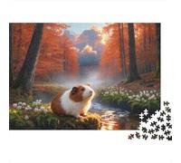 Puzzle Cochon Inde 1000 Pièces pour Adultes Et Enfants, Jeu en Famille, Détente Et Relaxation, Puzzle Autumn Bois, Décoration Intérieure, Idée Cadeau 70x50cm/1000pcs