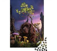 Puzzle Cocker Spaniel Anglais 1000 Pièces pour Adultes Et Enfants, Défi Stimulant Et Anti-Stress, Puzzles Mousse Champignons, DéCoration, Cadeau Anniversaire 38x26cm/1000pcs