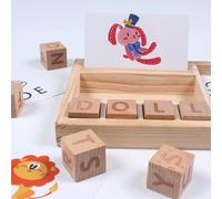 Puzzle Cognitif En Bois Pour Bébé, Cartes En Carton, Nouveaux Jouets Éducatifs D'Apprentissage De L'Anglais, Matériel Montessori, Jouets Mathématiques