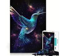 Puzzle Colibri de l'espace pour Adultes, 1000 pièces, pour stimuler la mémoire, Jeu de Groupe, Assemblage du Motif, Surprise de Noël (38x52cm)