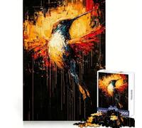 Puzzle Colibri expressionniste Contemporain Radiant Flight 1000 pièces pour Adolescents Stimule la mémoire Loisirs faciles Bords Nets Surprise de Noël (38x26cm)