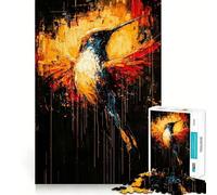 Puzzle Colibri expressionniste Contemporain Radiant Flight pour Adultes, 1000 pièces, Jeu Intelligent, Calme et apaisant, Motif Assembler, Cadeau Exceptionnel (50x75cm)