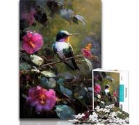 Puzzle Colibri pour Adolescents, 1 000 pièces, défi d'intelligence cérébrale, Jouets addictifs pour la décoration de la Maison (38x26cm)