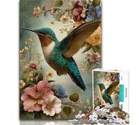 Puzzle Colibri pour Adolescents 1000 pièces pour Adultes, Jouets éducatifs et éducatifs, Jeux familiaux pour renforcer l'amour Entre Couples 75x50cm